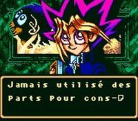 une photo d'Ã©cran de Yu-Gi-Oh - Duel des Tenebres sur Nintendo Game Boy Color